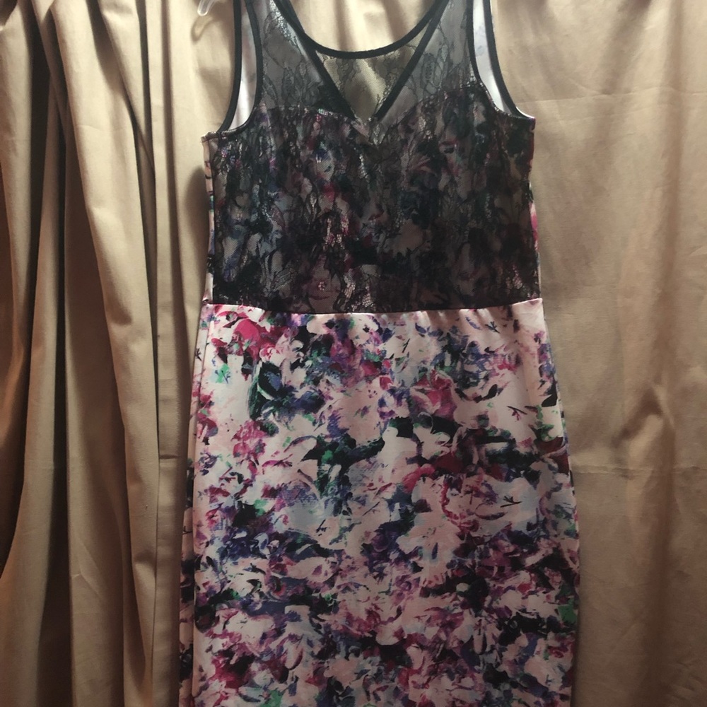 Multi-colored evening dress